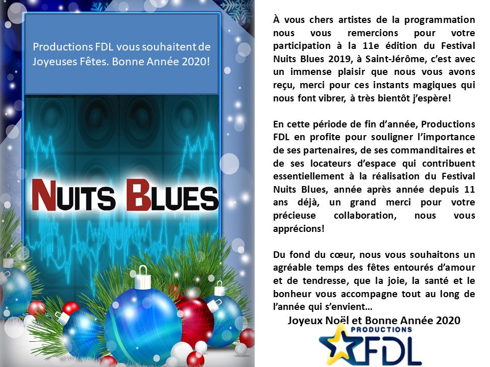 Productions Fdl Et Pop Rock Vous Remercies Et Vous Souhaitent Un Joyeux Noel Et Une Bonne Annee